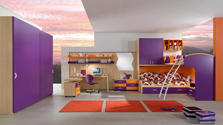 رنگ دیوار اتاق کودک, رنگ دیوار منزل, طراحی رنگ دیوار اتاق نشیمن