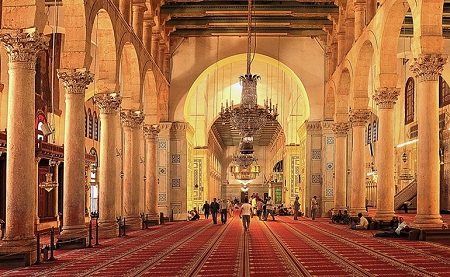 مسجد اموی در دمشق سوریه, مسجد اموی کجاست, مسجد اموی دمشق