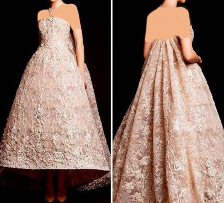 زیباترین طراحی لباس عروس,لباس عروس بدون آستین