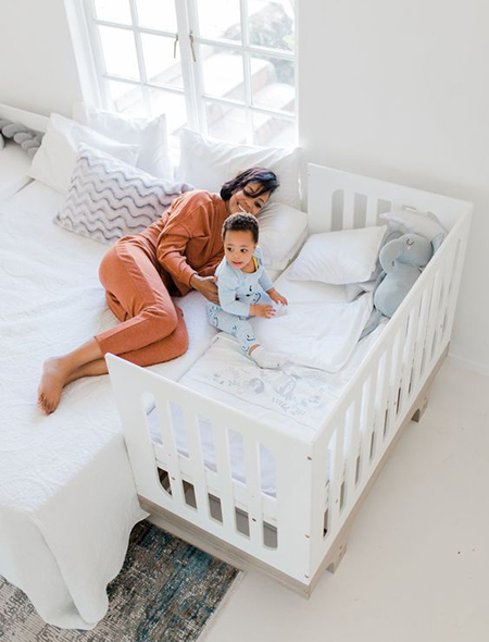 تخت نوزاد کنار تخت مادر, نمونه هایی از مدل تخت کنار مادر, ایده هایی برای تخت نوزاد کنار تخت مادر