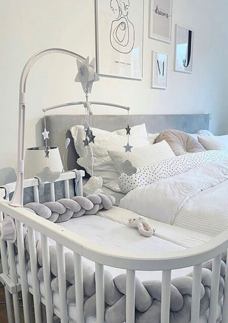 دکوراسیون تخت های کنار مادر, طرح هایی از تخت های نوزاد کنار تخت, انواع تخت کنار تخت مادر