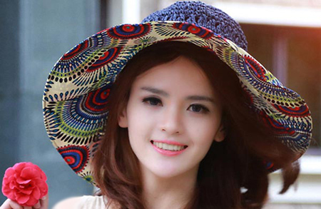 کلاه تابستانی, مدل کلاه آفتابی دخترانه