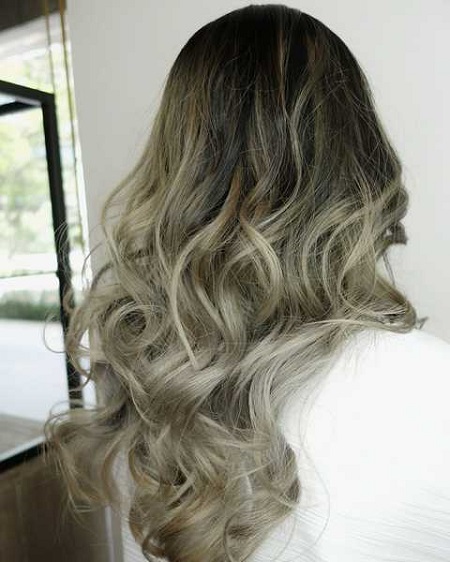 ترکیب رنگ موی شنی و زیتونی روشن, رنگ موی شنی با زیتونی برای موی تیره, عکس رنگ موی شنی زیتونی